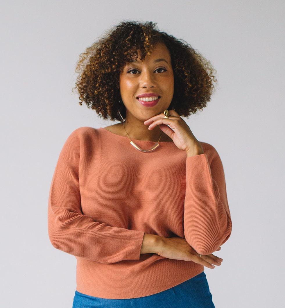 Artist in residence Stephanie Santana at the bell hooks center, Berea College